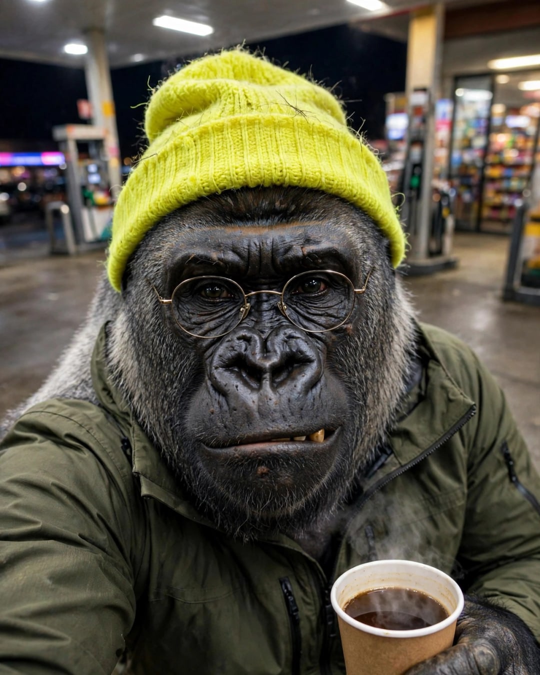 Silverback Steve: i'm steve. i review burnt bean water. my coin $STEVE is live on pump fun ☕️